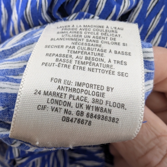 💘 Maeve Anthropologie Lila Tiered Tunic Size XS - Picture 6 of 6